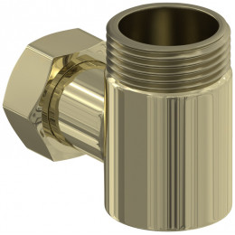 Уголок, Сунержа, переходной, присоединительный размер-НР G 1" / НГ G 3/4", цвет- шампань