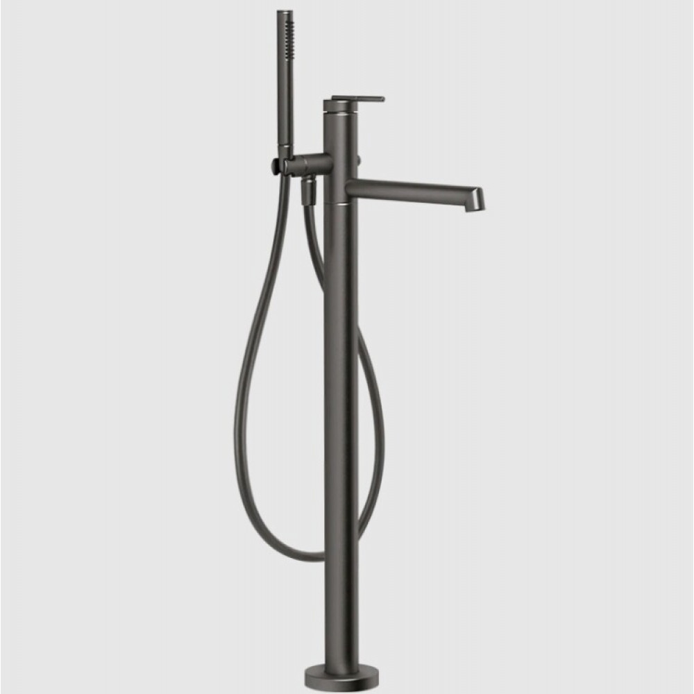 Смеситель для ванны и душа, Gessi, Ingranaggio, цвет-Black Metal Brushed PVD