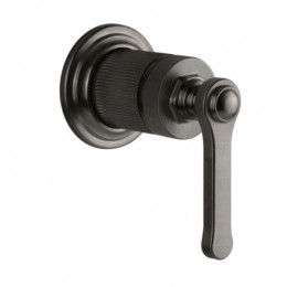 Смеситель для душа, Gessi, VENTI20, на 1 потребитель, цвет-Black Metal Brushed PVD