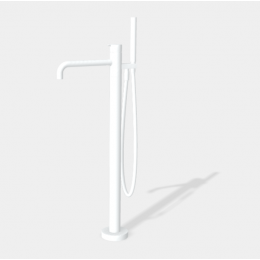 Смеситель для ванны и душа, Fima Carlo Frattini, Snap, цвет-белый матовый