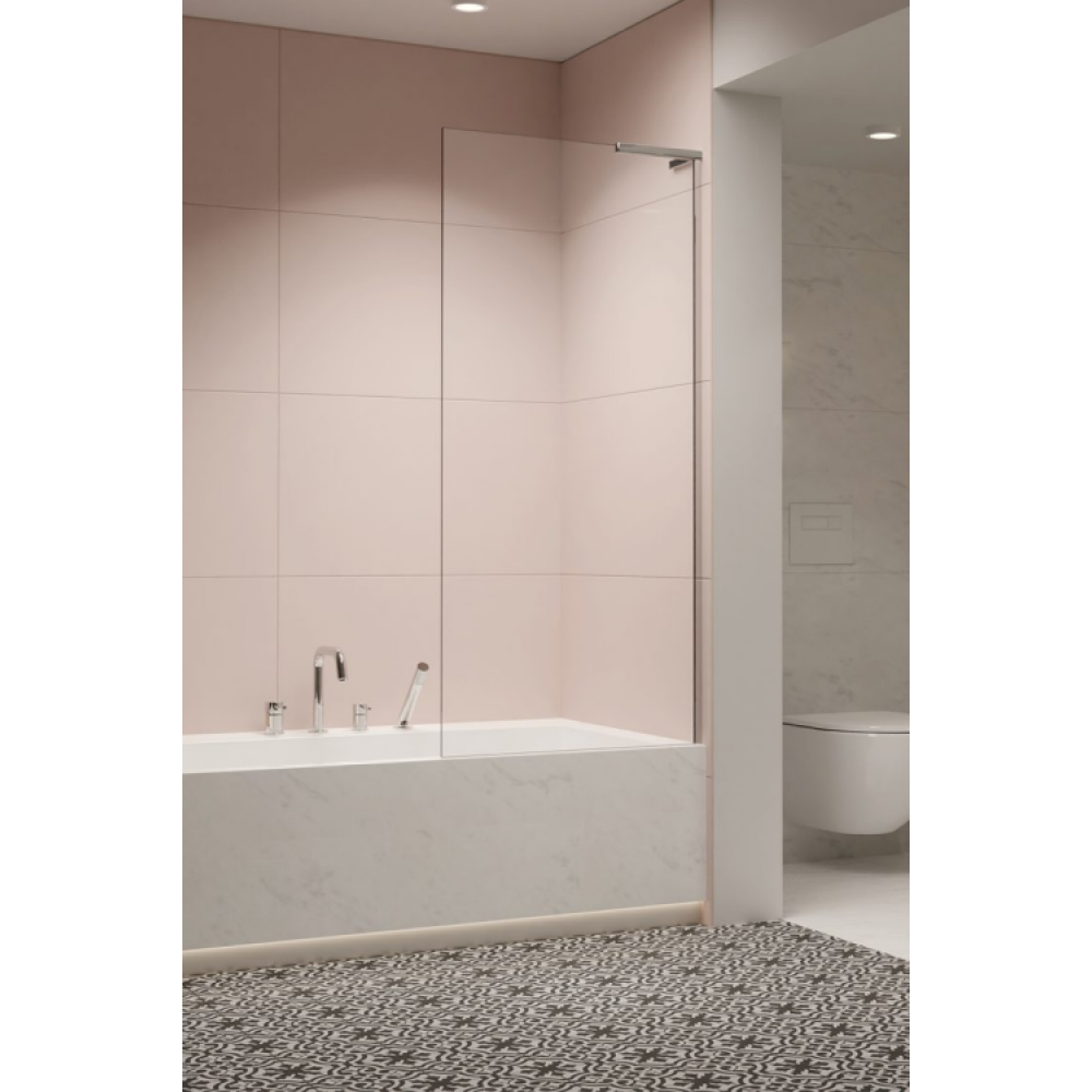 Шторка на ванну, Radaway, MODO SL PNJ II, шв 600*1500, петли-справа, цвет фурнитуры-хром, цвет стекла-прозрачный, Easy Clean