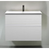 Тумба под раковину, Burg, Fiumo, шгв 820*490*610, раковина-в комплекте, цвет-белый матовый