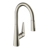 Смеситель для кухни, Hansgrohe, Talis M51, Eco, цвет-сталь