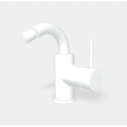 Смеситель для биде, Fima Carlo Frattini, Spillo Up, цвет-белый матовый