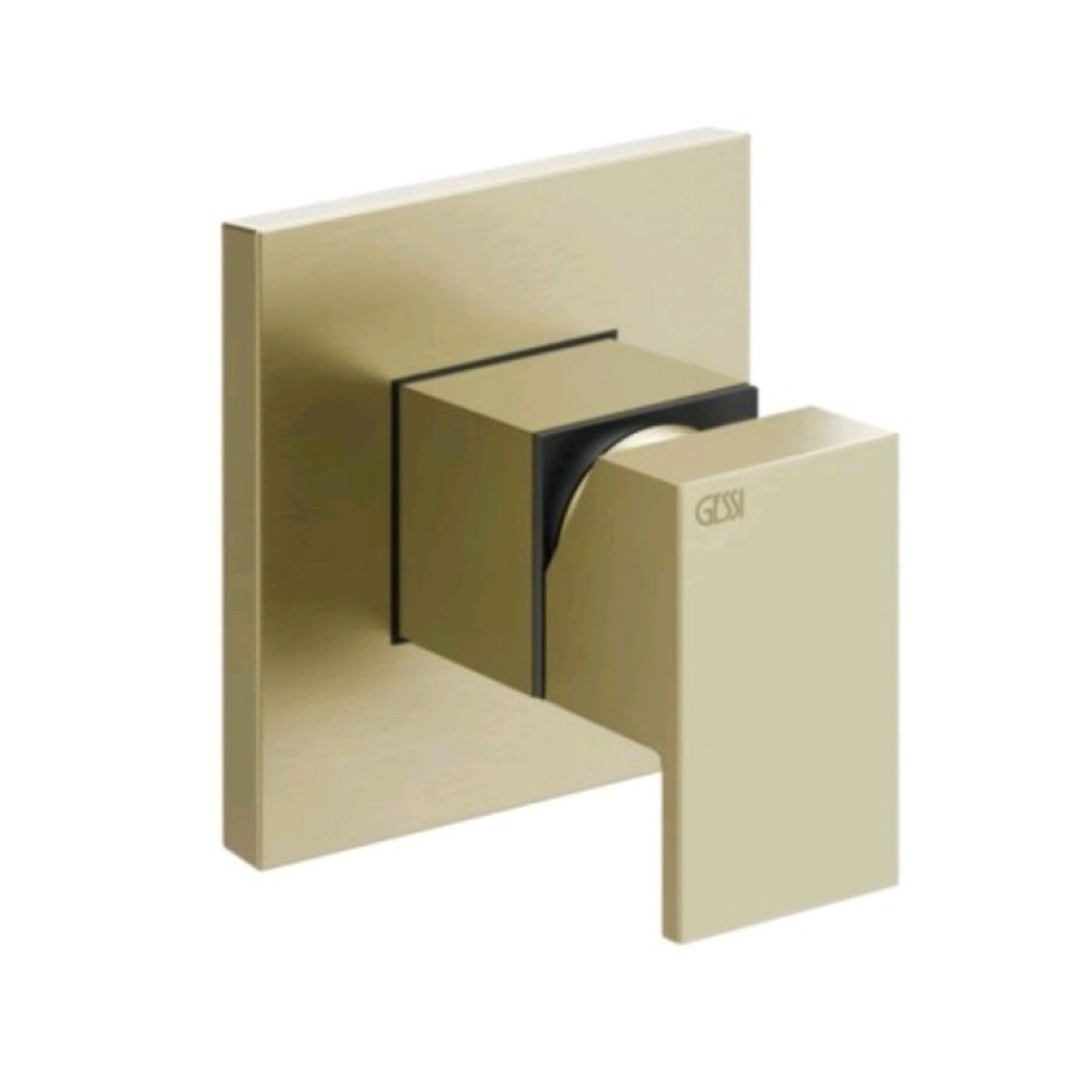 Смеситель для душа, Gessi, Rettangolo, на 1 потребитель, цвет-Brushed Brass PVD