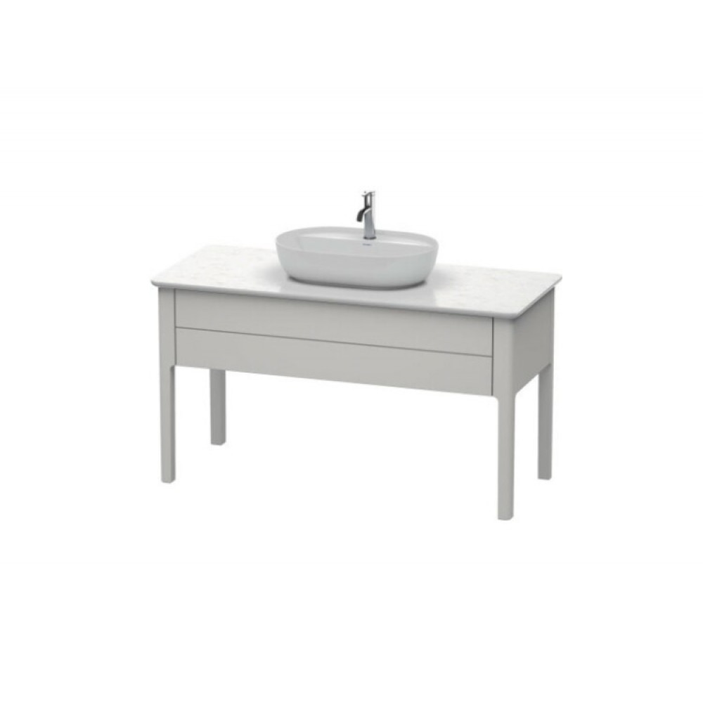 Тумба для консоли, Duravit, Luv, шгв 1388*570*743, раковина-необходимо заказать, цвет-скандинавский белый шелковисто-матовый