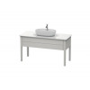 Тумба для консоли, Duravit, Luv, шгв 1388*570*743, раковина-необходимо заказать, цвет-скандинавский белый шелковисто-матовый