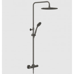 Душевая стойка, Gessi, Minimalistic shower, цвет-Black Metal Brushed PVD