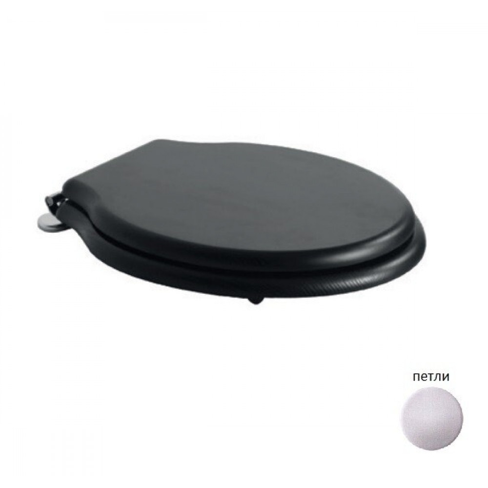 Сиденье для унитаза, Globo, Paestum, шг 368*415, цвет-черный Rovere NERO