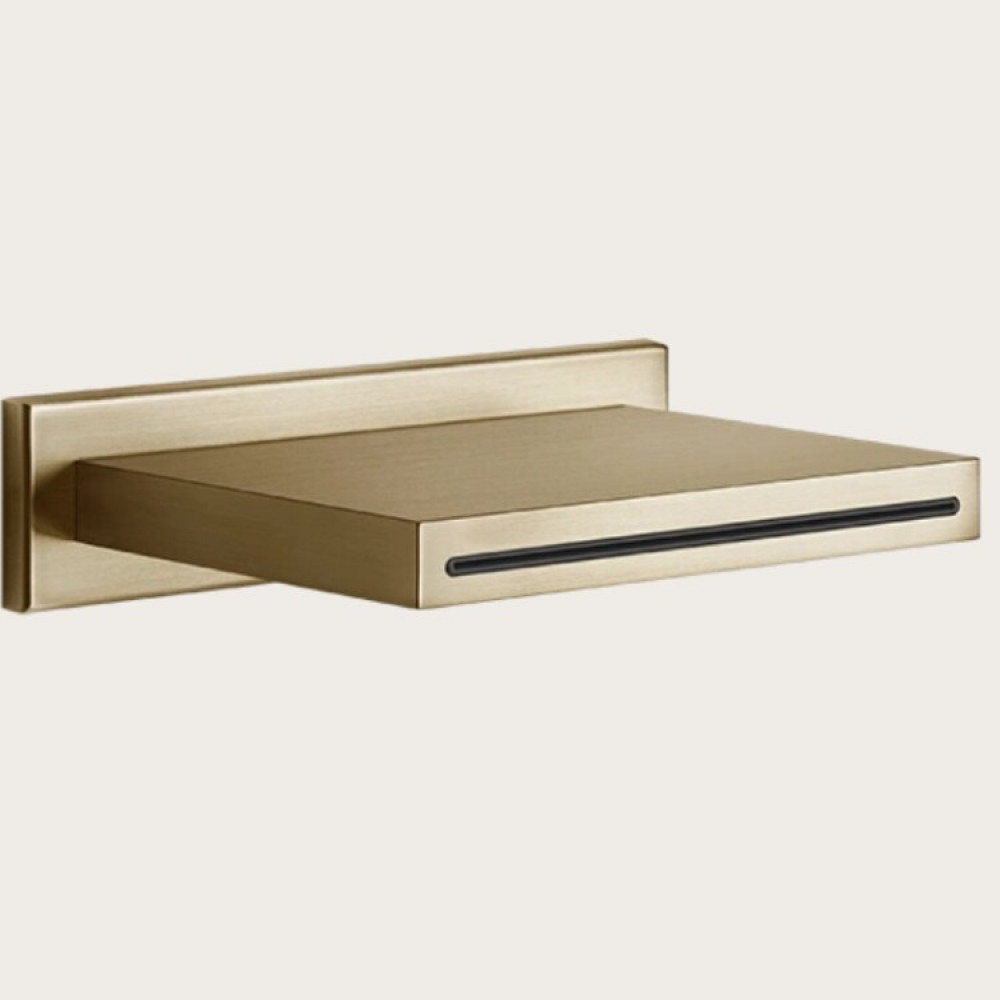 Излив, Gessi, Cascata, цвет-Warm Bronze Brushed PVD
