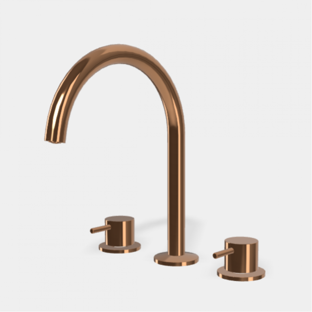 Смеситель для раковины, Fima Carlo Frattini, Spillo Up, цвет-бронза янтарная