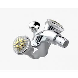 Смеситель для биде, THG, Hirondelles Gold stamped, цвет-хром