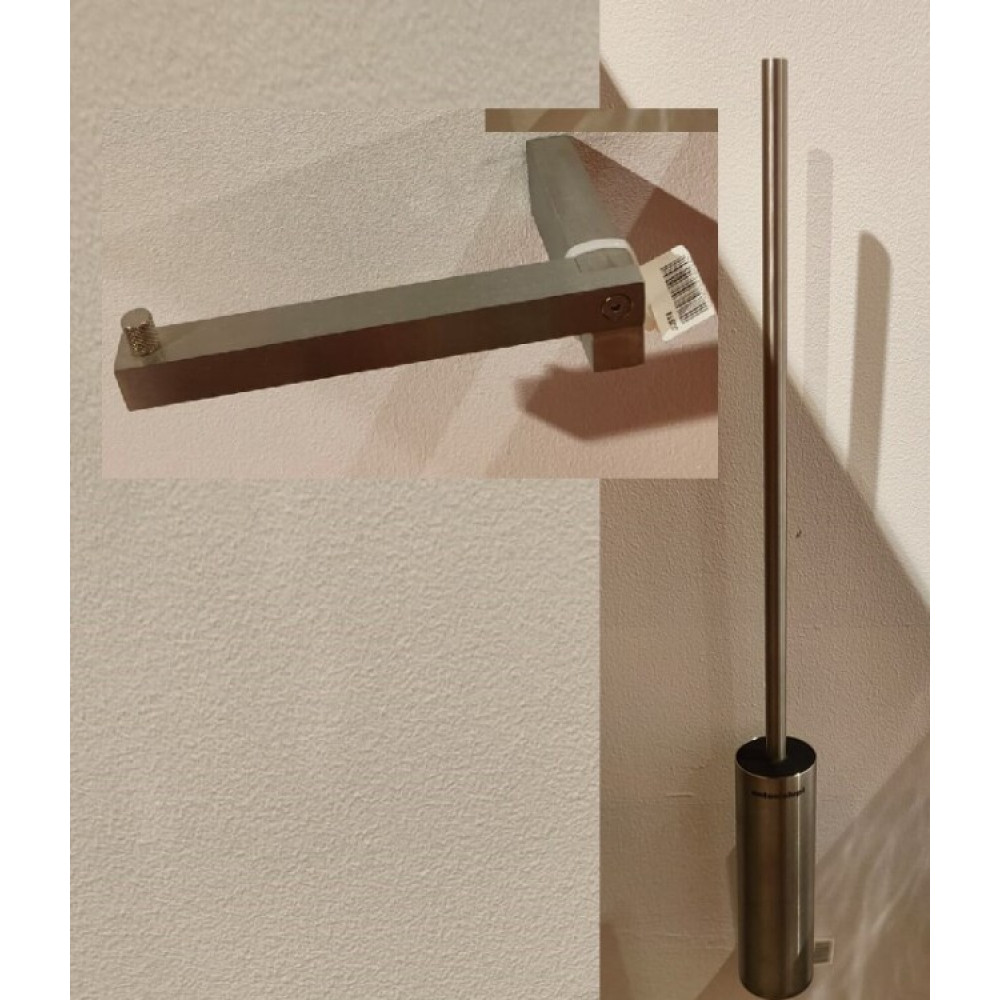 Набор аксессуаров, Antonio Lupi, Rapido/Just, ёршик + бумагодержатель, цвет-сатинированная нержавеющая сталь