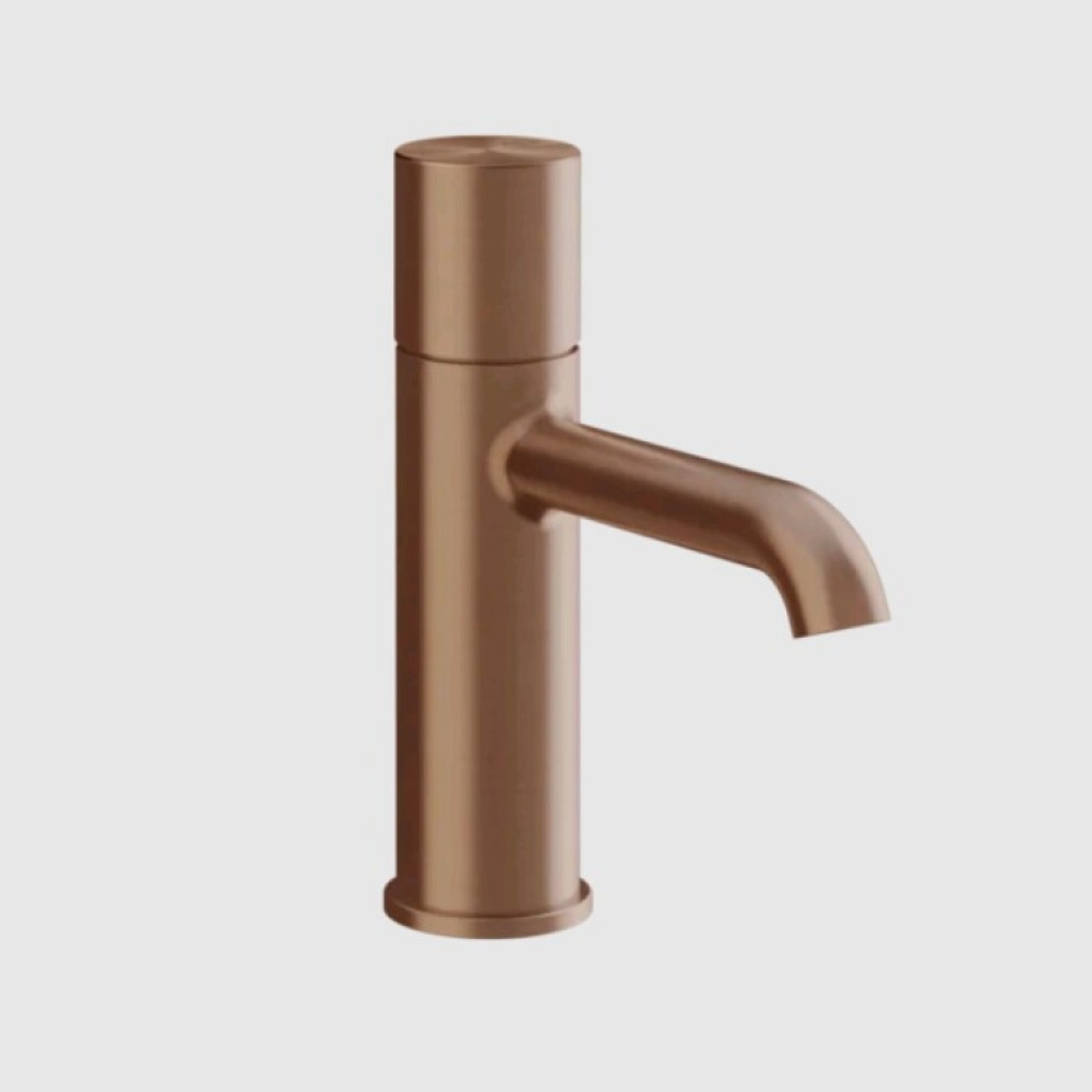 Смеситель для раковины, Gessi, Habito Unito, цвет-Copper Brushed PVD