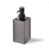 Дозатор для жидкого мыла, Decor Walther, Nappa, шгв 65*90*190, цвет-дымчато-серый/черный матовый