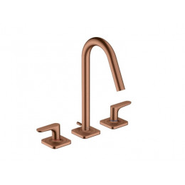 Смеситель для раковины, Hansgrohe, Axor Citterio M, цвет-шлифованное красное золото