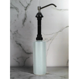 Дозатор для жидкого мыла, Nofer, цвет дозатора-сталь нержавеющая глянцевая