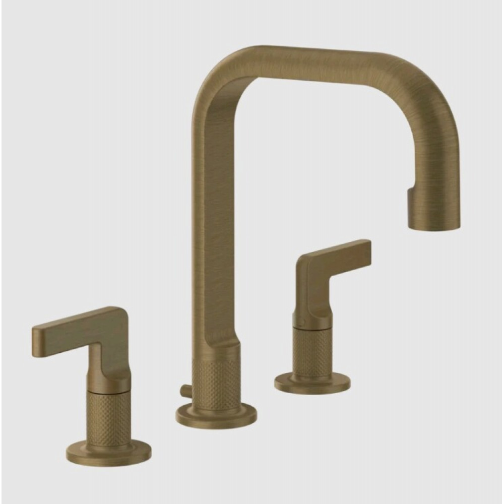 Смеситель для раковины, Gessi, Inciso, цвет-Antique Brass