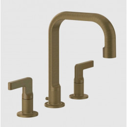 Смеситель для раковины, Gessi, Inciso, цвет-Antique Brass
