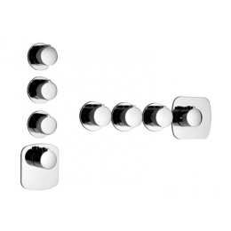 Смеситель для душа, Gessi, Tondo Wellness, цвет-хром