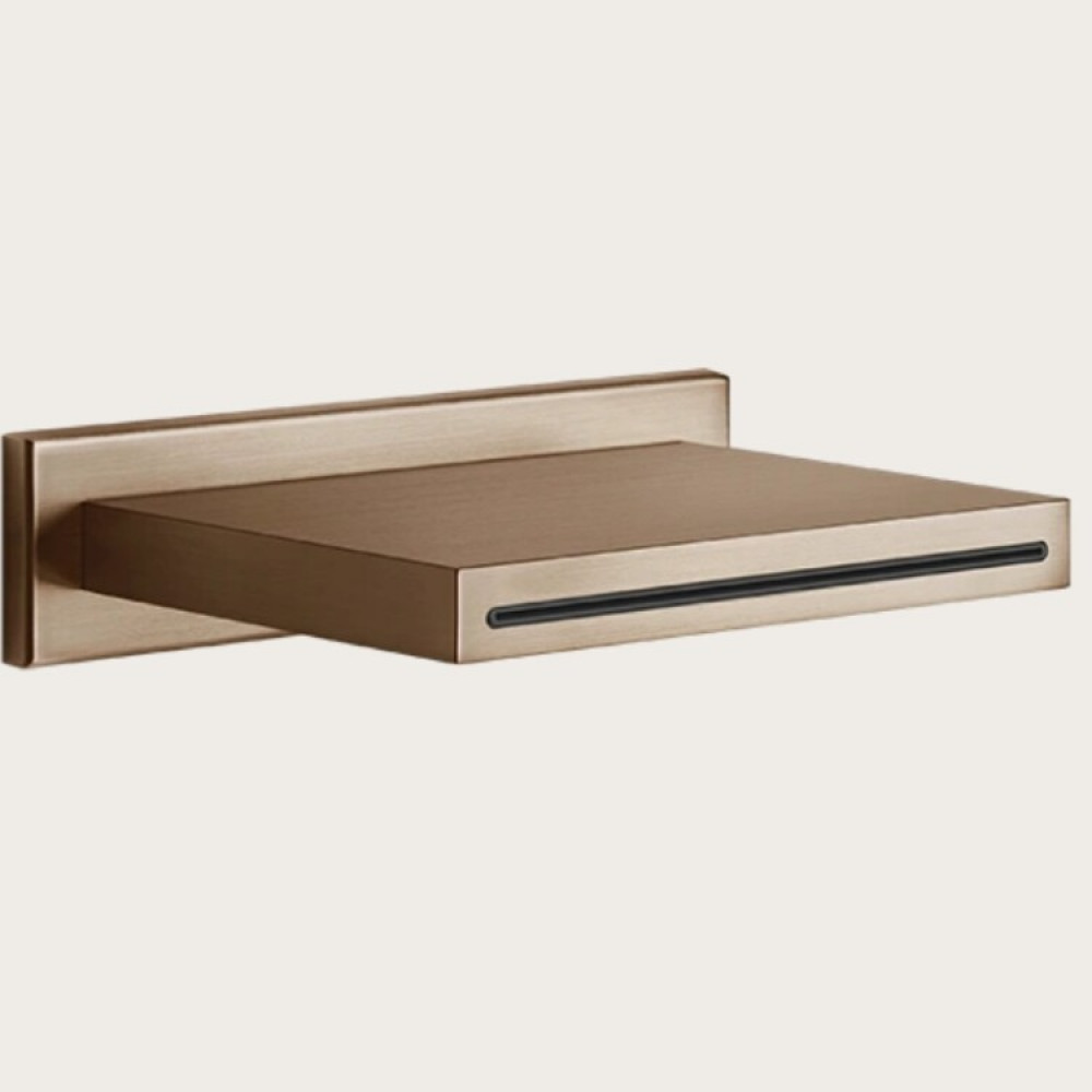 Излив, Gessi, Cascata, цвет-Copper Brushed PVD