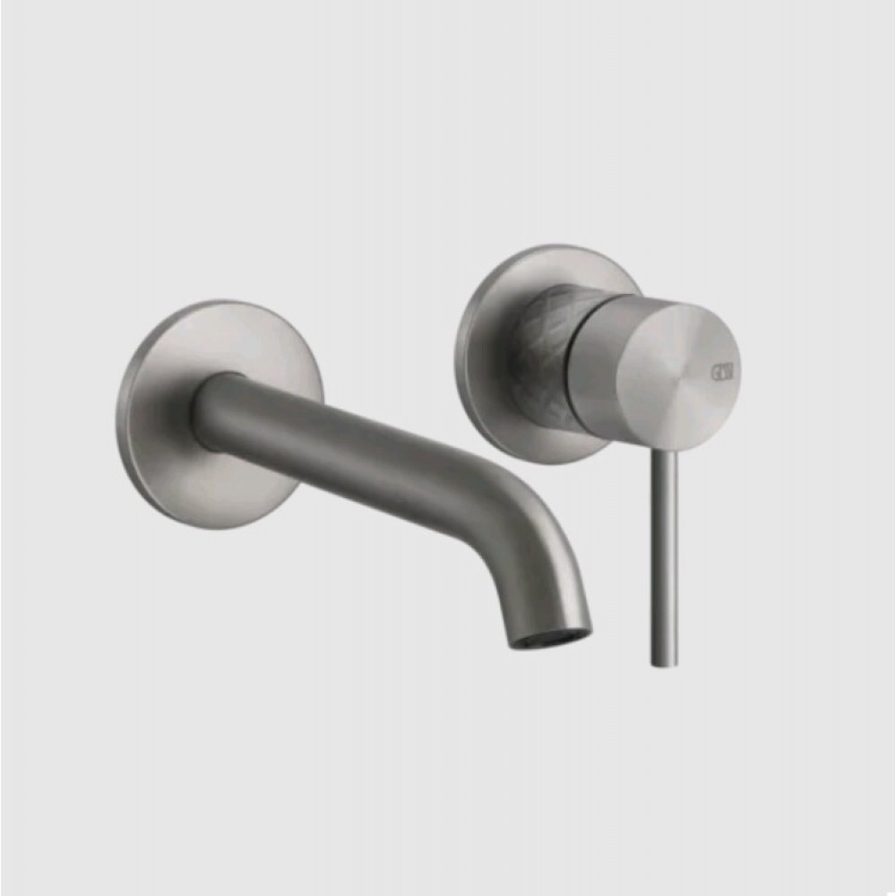 Смеситель для раковины, Gessi, 316 Intreccio, цвет-Steel Brushed