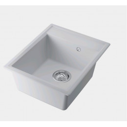 Мойка, Omoikiri, Daisen, шгв 420*510*215, отверстия для смесителя-отсутствуют, цвет-белый