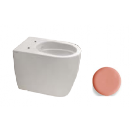 Унитаз, Scarabeo, Glam, напольный, шгв 360*550*420, цвет-персик матовый (Peach matt)