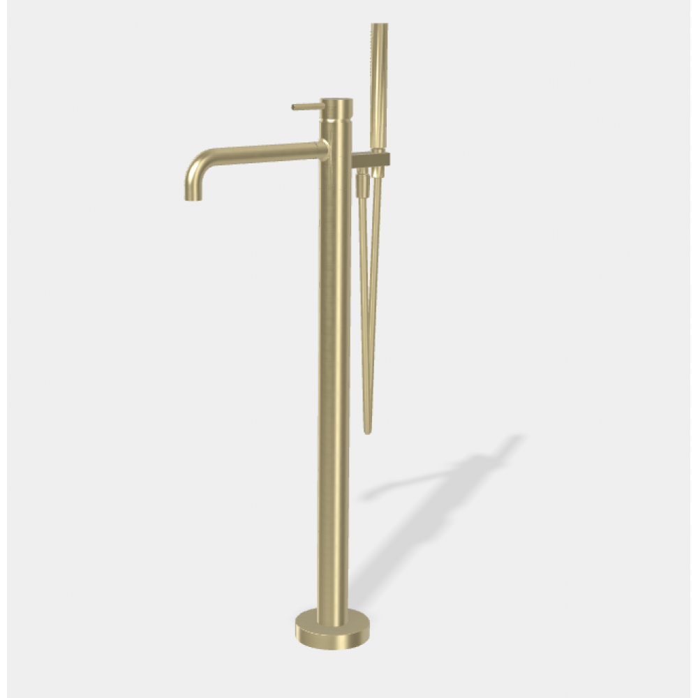 Смеситель для ванны и душа, Fima Carlo Frattini, Spillo Up, цвет-шампань брашированная