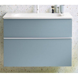 Тумба под раковину, Burg, Fiumo, шгв 820*490*610, раковина-в комплекте, цвет-ice blue soft matt