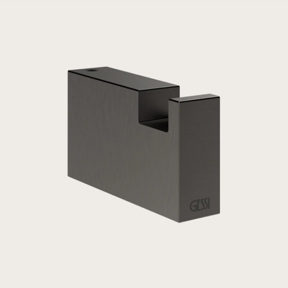 Крючок, Gessi, Rettangolo, шгв 15*60*35, цвет-Black Metal Brushed PVD