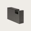 Крючок, Gessi, Rettangolo, шгв 15*60*35, цвет-Black Metal Brushed PVD