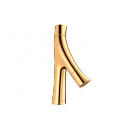 Смеситель для раковины, Hansgrohe, Axor Starck Organic, цвет-полированное золото