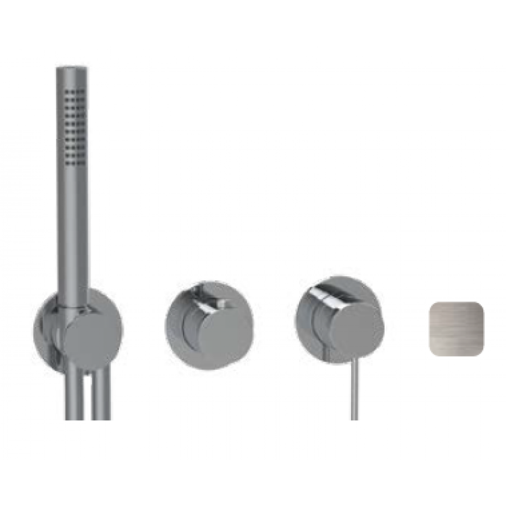 Смеситель для душа, Almar, 316 Stainless Steel, на 2/3 потребителя, цвет-Brushed Nickel (Товар заказной, возврату не подлежит)