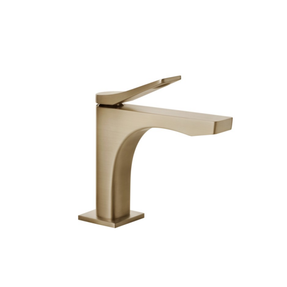 Смеситель для раковины, Gessi, Rilievo, цвет-Warm Bronze Brushed PVD