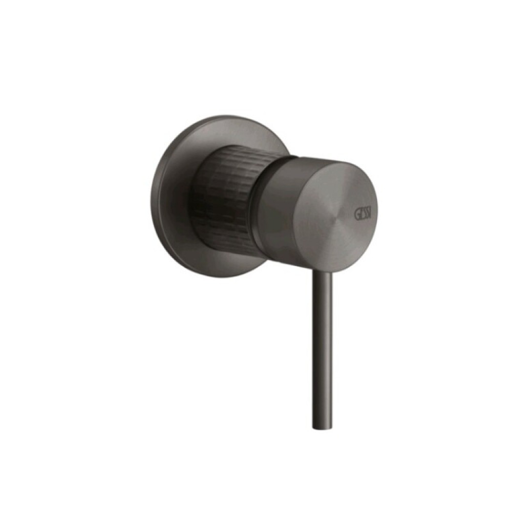 Смеситель для душа, Gessi, 316 Meccanica, на 1 потребитель, цвет-Black Metal Brushed PVD