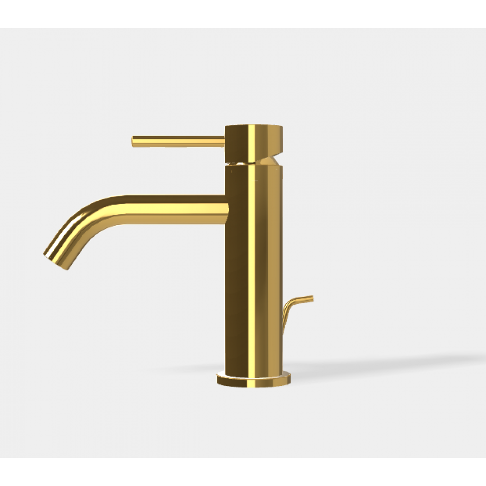 Смеситель для раковины, Fima Carlo Frattini, Spillo Up, цвет-золото