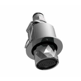 Микродуш, Fima Carlo Frattini, Waterdot, Texture X, скрытый с пружинным креплением, тип струи-дождь (Rain), цвет-шампань брашированная