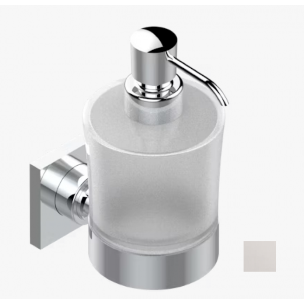 Дозатор для жидкого мыла, THG, Masque de Femme Smooth metal, шгв 73*126*162, цвет дозатора-никель