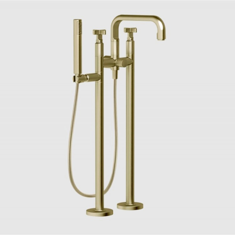 Смеситель для ванны и душа, Gessi, Inciso, цвет-Brushed Brass PVD