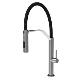 Смеситель для кухни, Fima Carlo Frattini, Kitchen, Flexi, цвет-никель брашированный