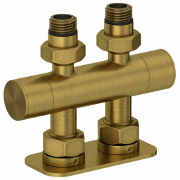 Вентиль, Сунержа, EU50, 2 х НР G 1/2" / 2 х НГ G 3/4", прямой, скрытый, цвет-латунь состаренная