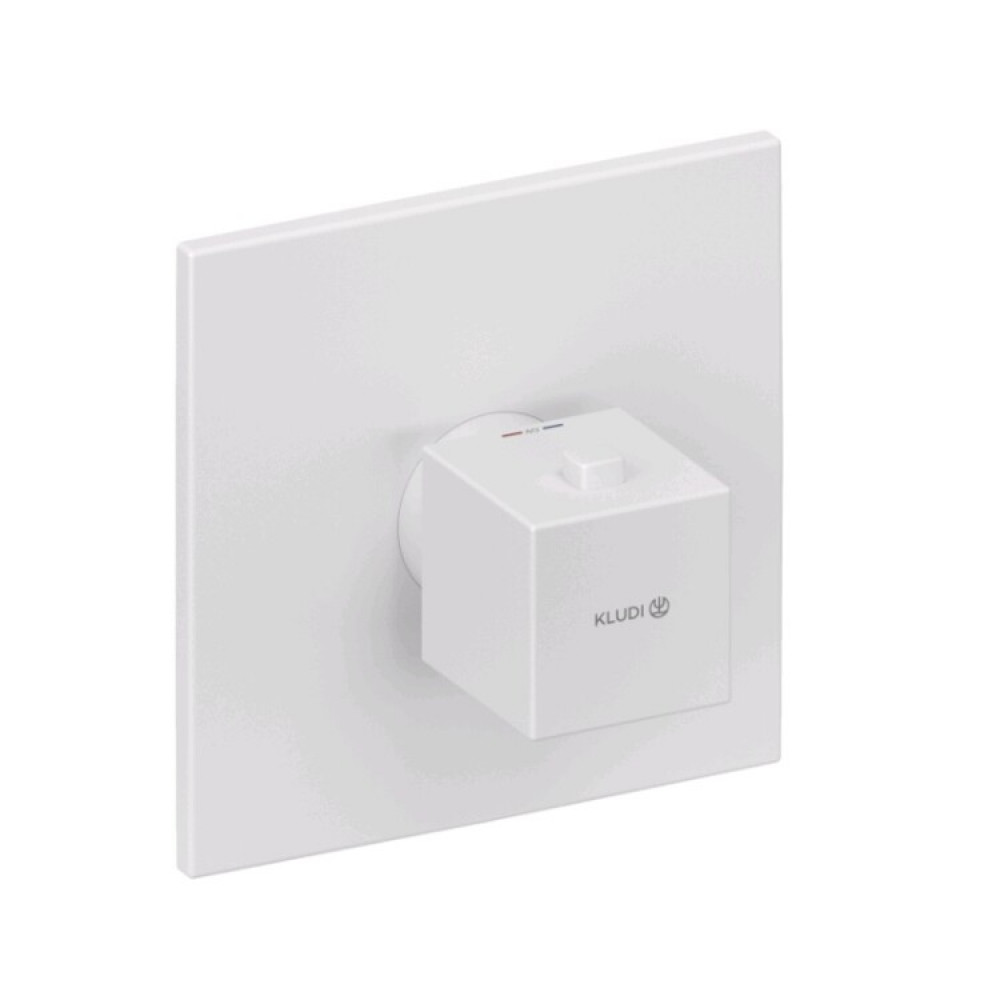 Смеситель для душа, Kludi, DECUS, на 1 потребитель, цвет-белый матовый (Matt White, Bianco Opaco)