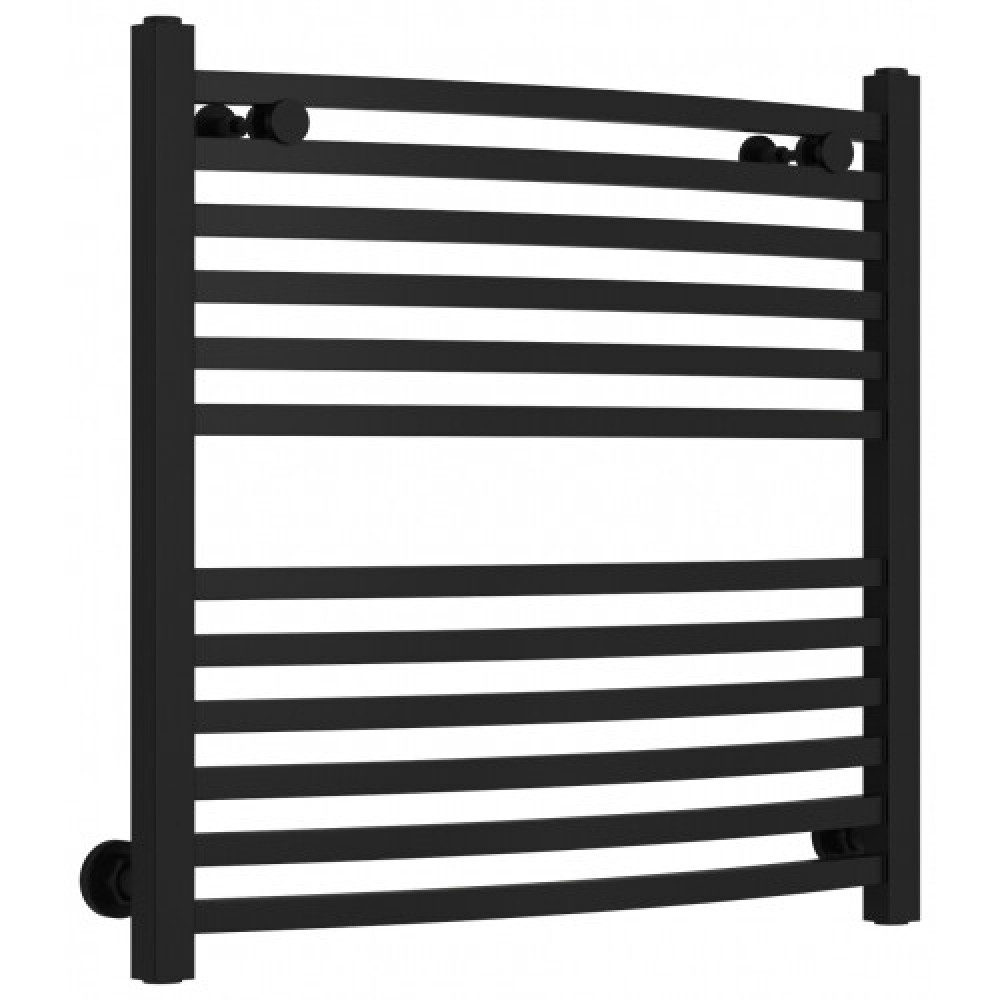 Полотенцесушитель, Сунержа, Аркус, шгв 650*116*607, диагональное/нижнее/вертикальное, цвет-черный матовый