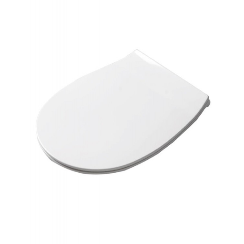 Сиденье для унитаза, Artceram, Step, цвет-белый/хром (ПРОДАЕТСЯ ТОЛЬКО В КОМПЛЕКТЕ С ОСНОВНЫМ ИЗДЕЛИЕМ)
