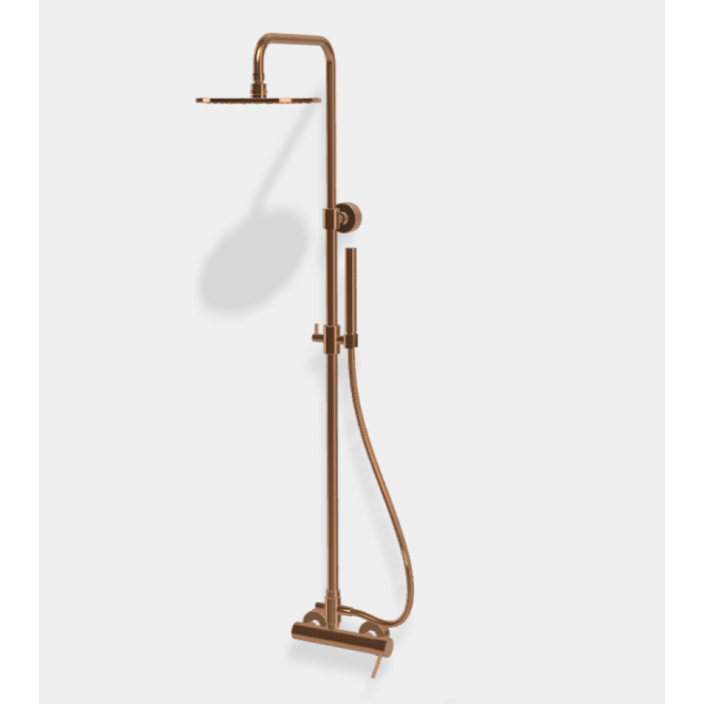 Душевая стойка, Fima Carlo Frattini, Shower column, цвет-янтарная бронза