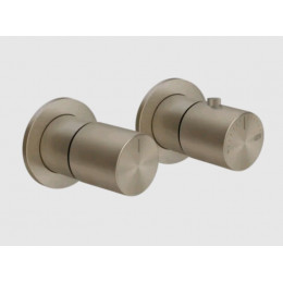 Смеситель для душа, Gessi, Habito Bath-Shower, на 3 потребителя, цвет-Finox Brushed Nickel