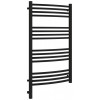 Полотенцесушитель, Сунержа, Аркус 3.0, шгв 630*115*1120, нижнее слева, МЭМ, цвет-черный матовый