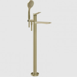 Смеситель для ванны и душа, Gessi, Rilievo, цвет-Brushed Brass PVD