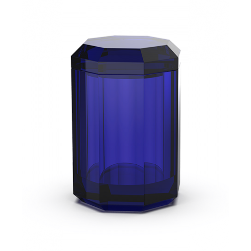 Емкость, Decor Walther, Kristall, шгв 90*90*140, цвет-Capri blue